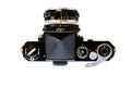 Professional 1960Ã¢â¬â¢s 35mm SLR Camera From Above Isolated On White